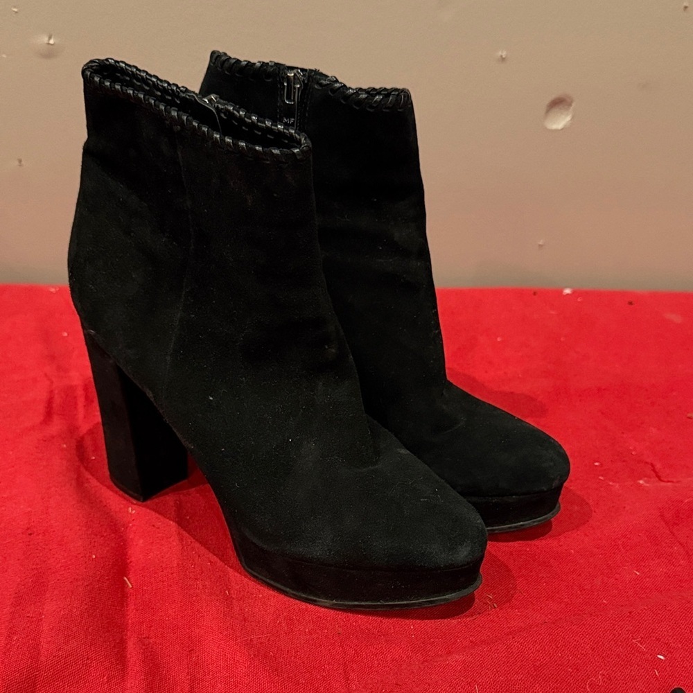 Marc Fisher Black Ankle Booties